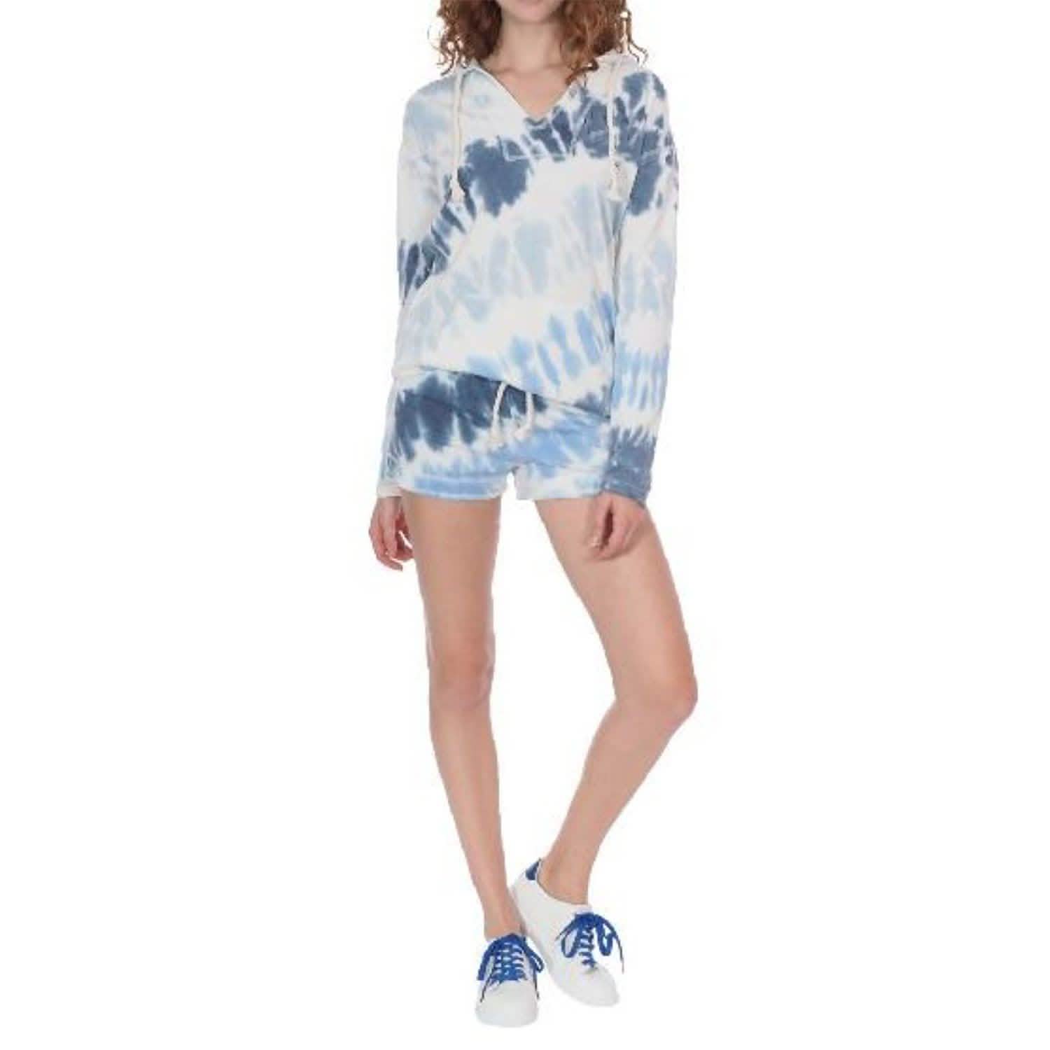 Ensemble 2 pièces : sweat à capuche et short tie-dye