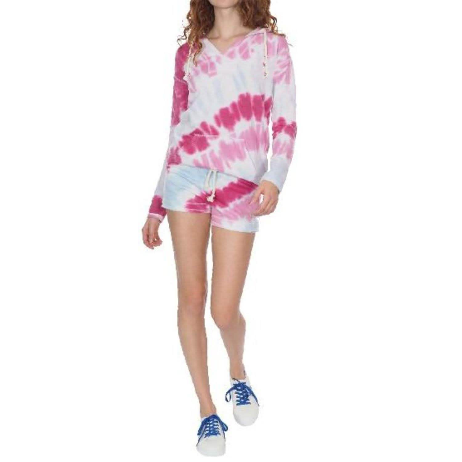 Ensemble 2 pièces : sweat à capuche et short tie-dye