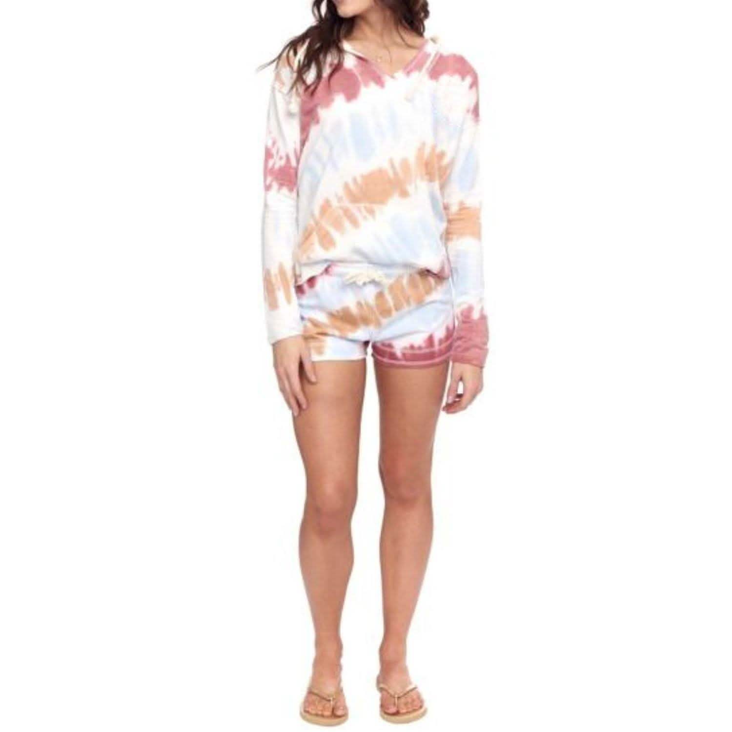 Ensemble 2 pièces : sweat à capuche et short tie-dye