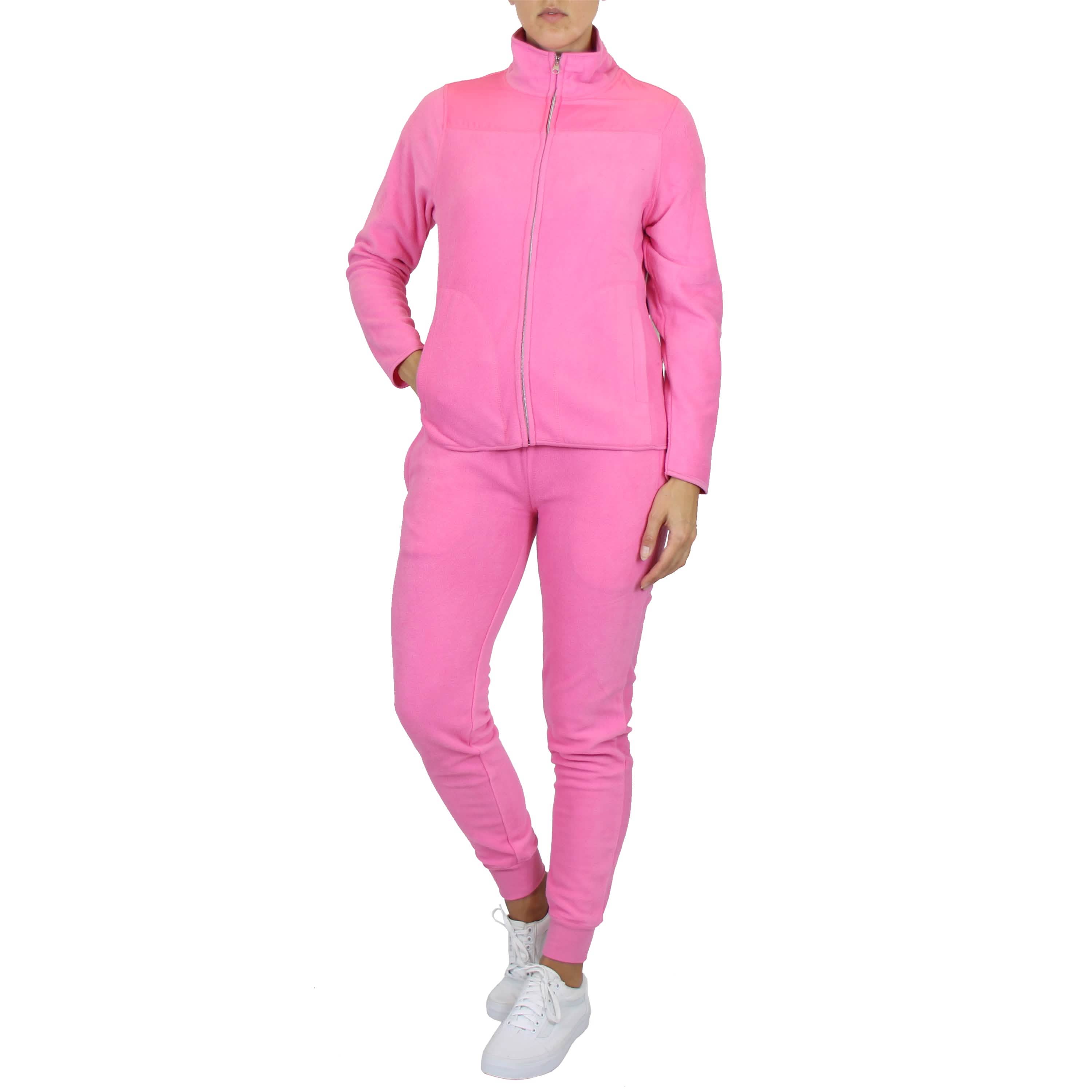 Ensemble 2 pièces : pull et pantalon de jogging pour femme en polaire assortis