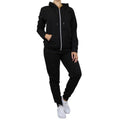 Ensemble 2 pièces : sweat à capuche et jogging molletonnés pour femme