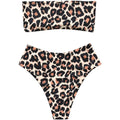 2-Piece: Women's Tube Top Bikini Swimsuit