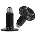 Lot de 2 : Lampe chauffante infrarouge pour reptile 150 W sans émission de lumière