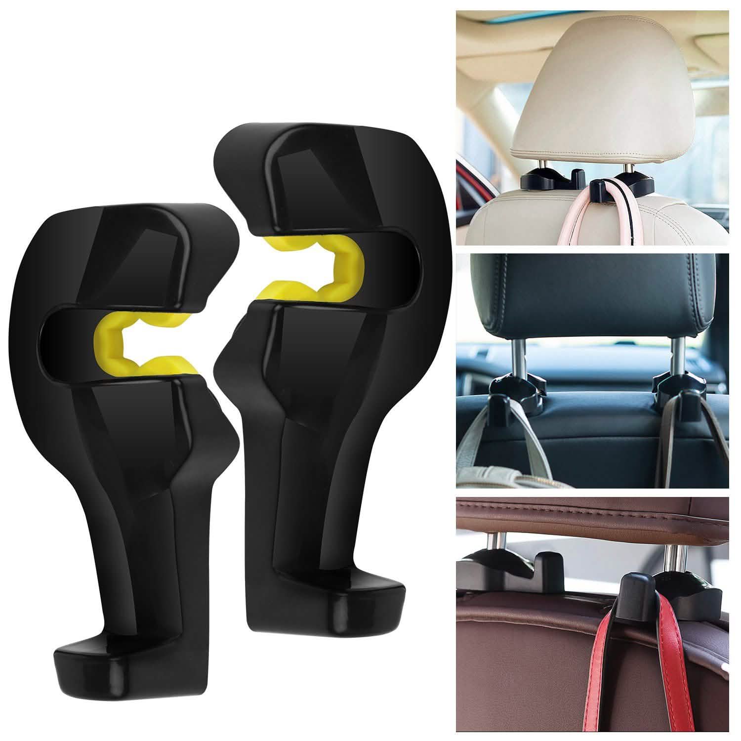 2-Pieces: Car Seat Headrest Hanger