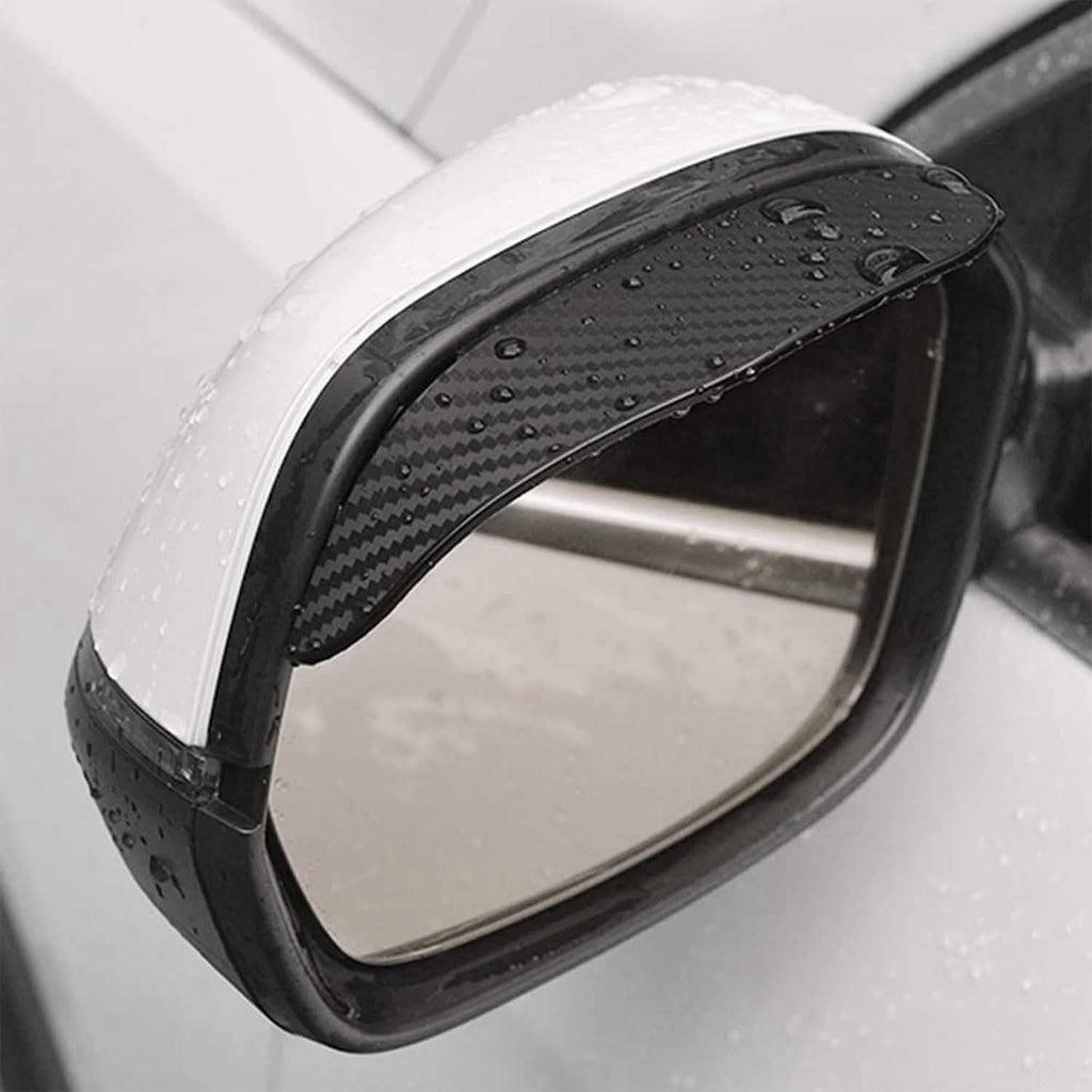 2 pièces : Protection de rétroviseur latéral contre la pluie