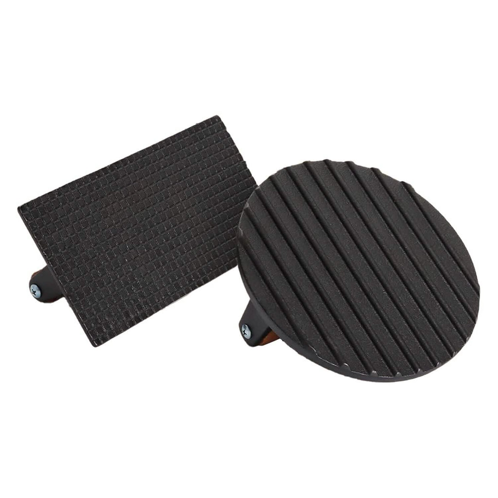 2-Pieces: Cast Iron Grill Press Pre-Seasoned Steak Weights Smash Burger Press
