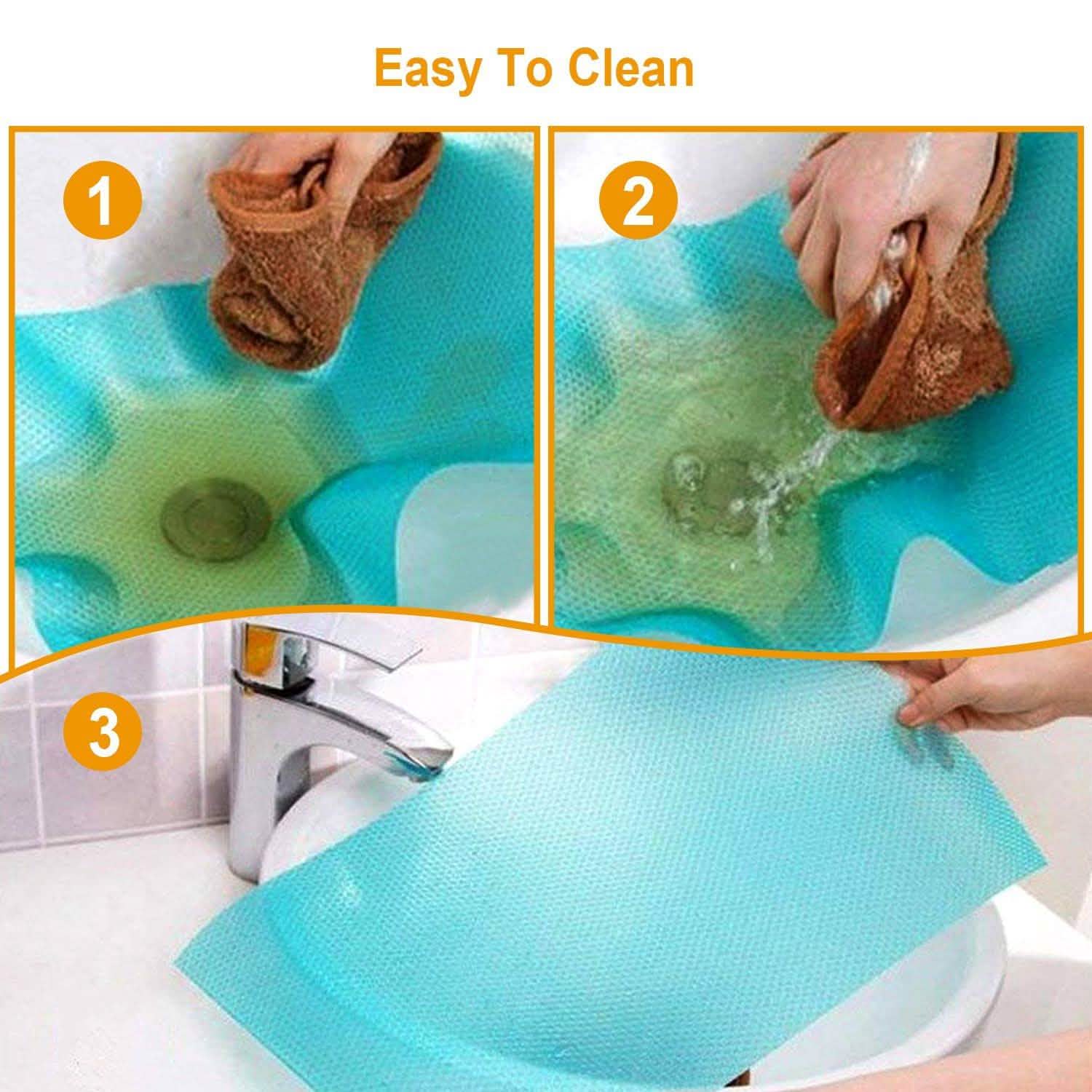 2 pièces : Tapis de réfrigérateur faciles à nettoyer