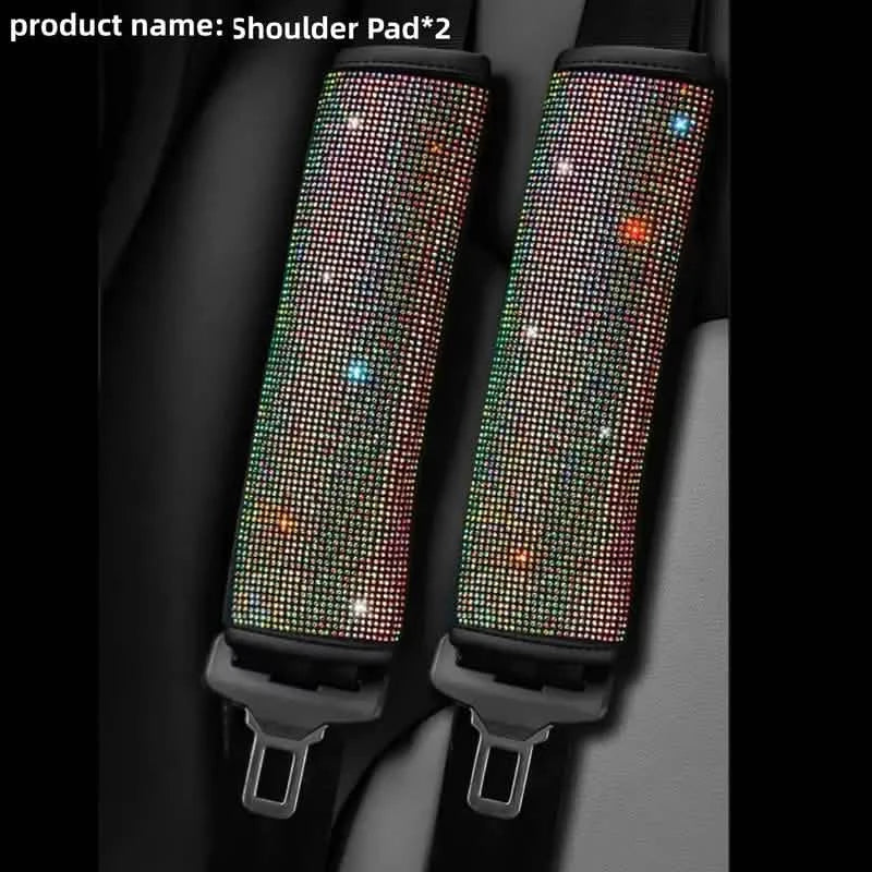 Lot de 2 : Protections de ceinture de sécurité en cuir de luxe
