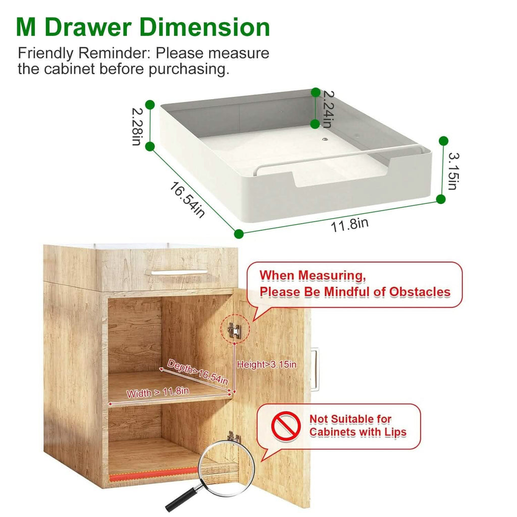 2-Pieces: Pull Out Cabinet Organizers