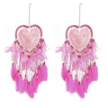 2-Pieces: Romantic LED Dream Catcher with Feather Dreamcatcher Night Light