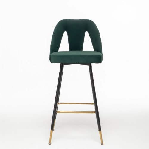 Ensemble 2 pièces : Tabouret de bar contemporain rembourré