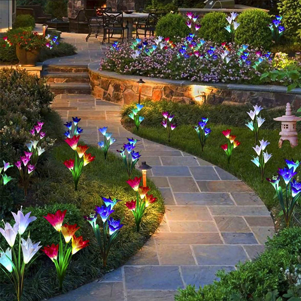 2 pièces : Lampes Solaires de Jardin Extérieures