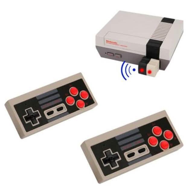 2-Pieces: Wireless Game Controller Remote Control For NES Classic Edition Nintendo Console