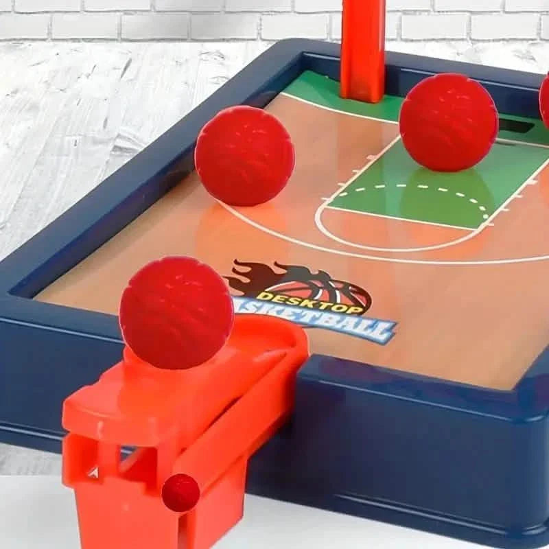 2-Player Finger Basketball Hoop Game - Tabletop Sports Toy for Youngsters Party Fun