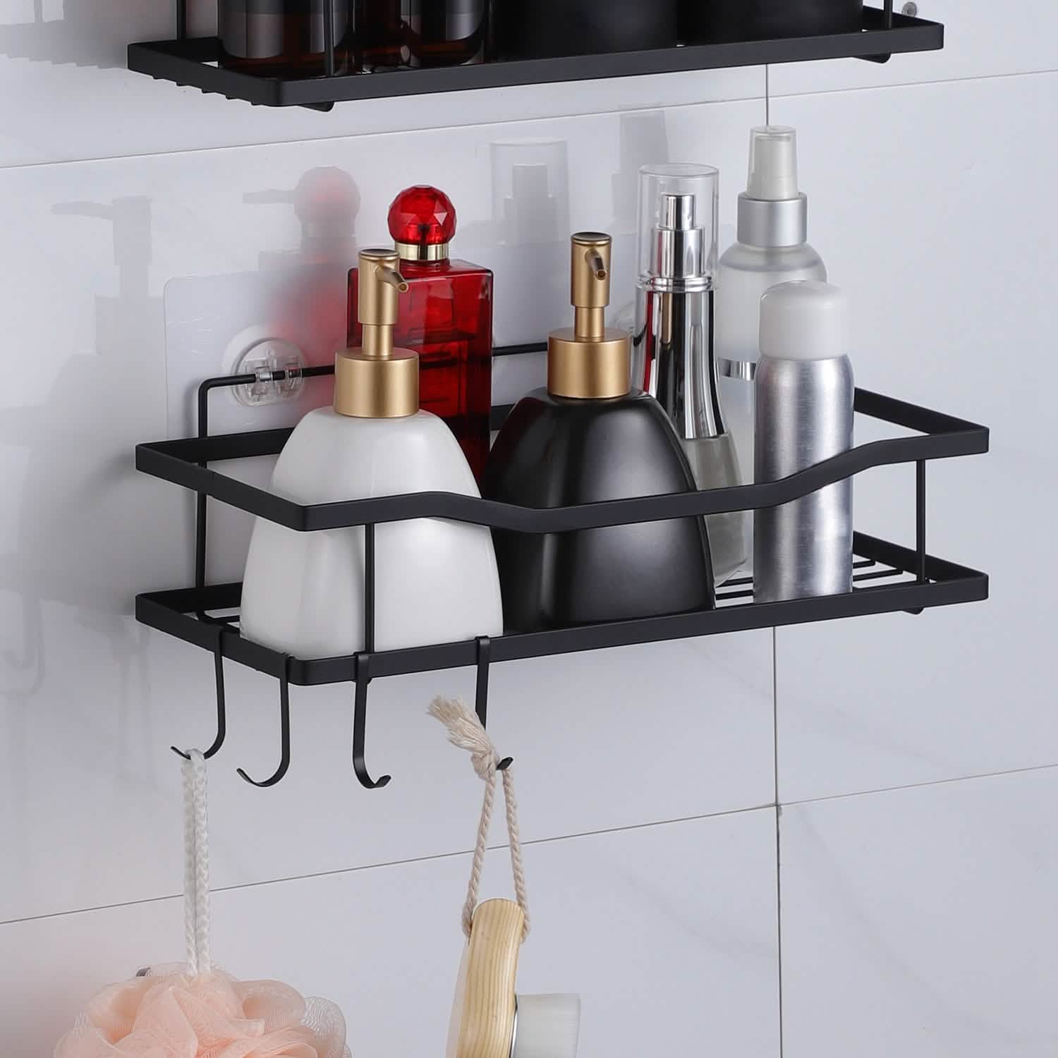 2-Tier Shower Caddy Shelf Holder