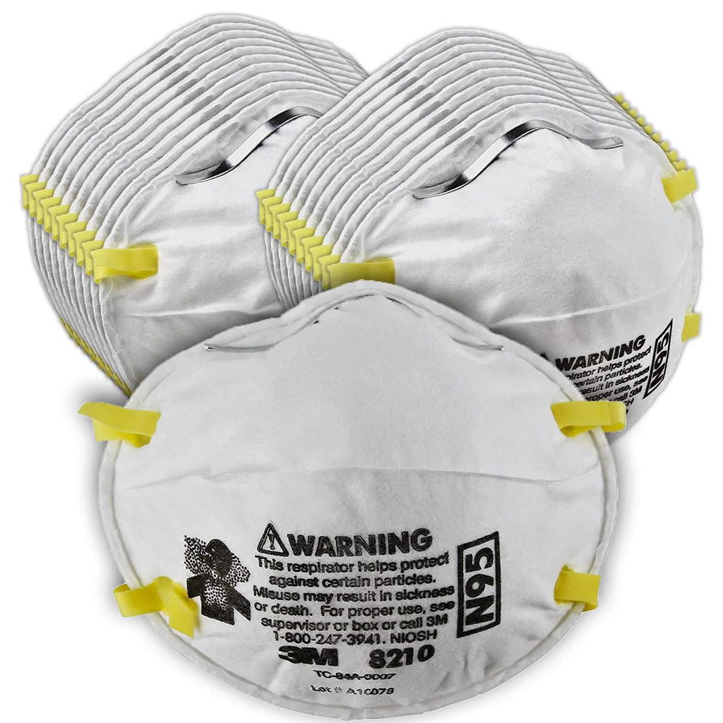 Lot de 20 : Respirateur anti-particules 3M 8210, équipement de protection individuelle