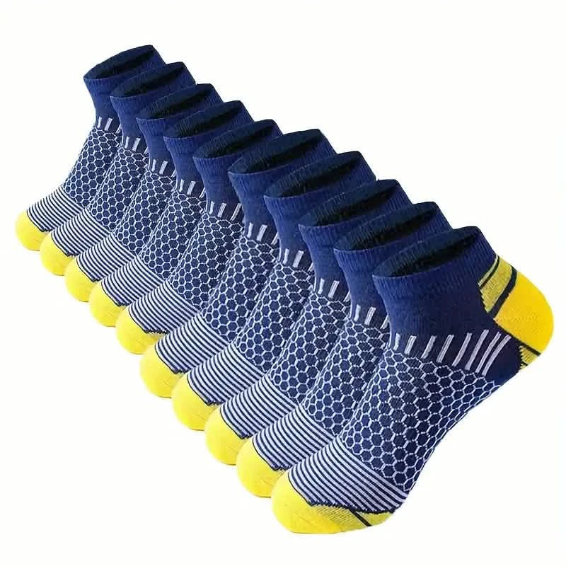 Lot de 20 paires : Chaussettes courtes homme d'extérieur à couleurs assorties