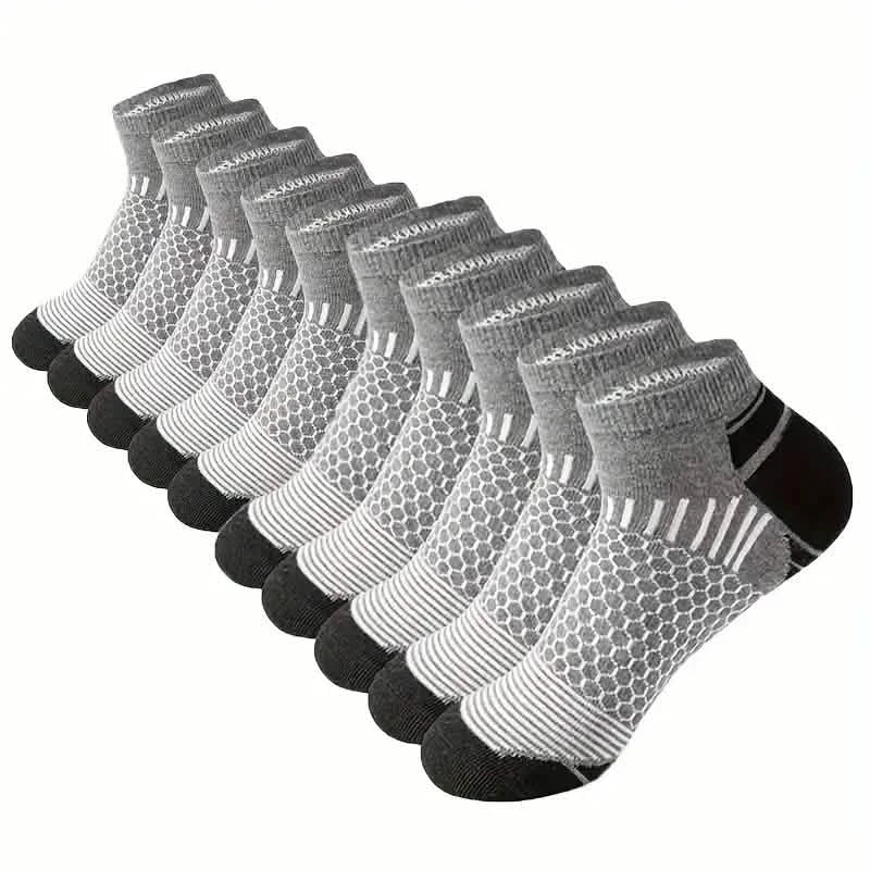 Lot de 20 paires : Chaussettes courtes homme d'extérieur à couleurs assorties