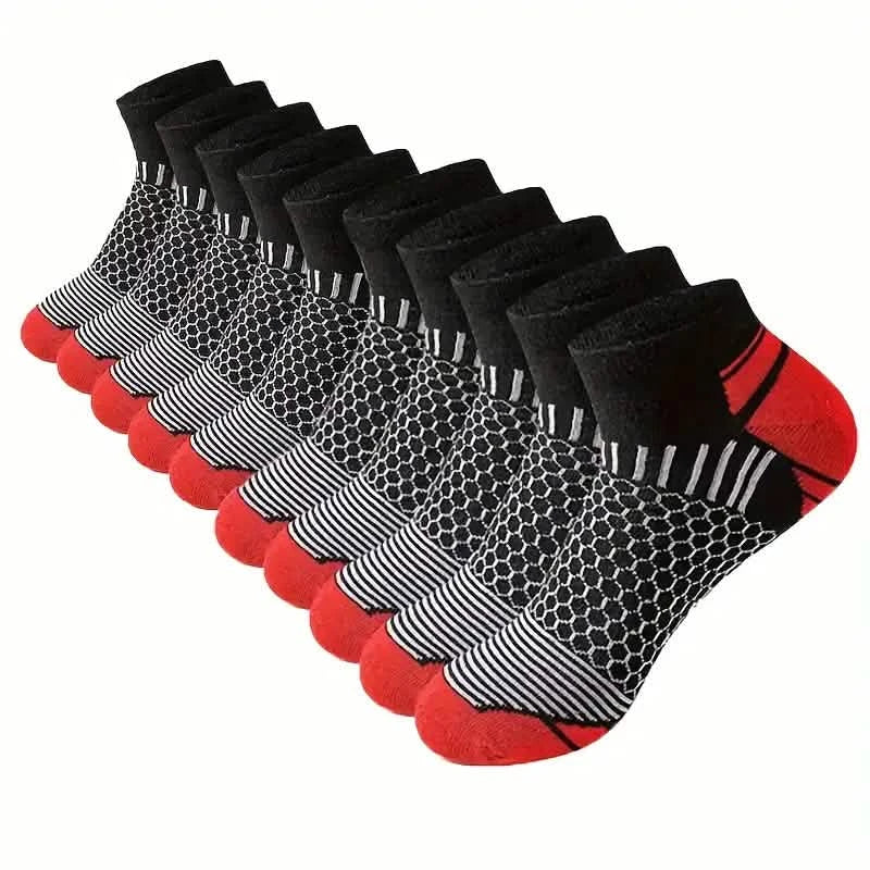 Lot de 20 paires : Chaussettes courtes homme d'extérieur à couleurs assorties