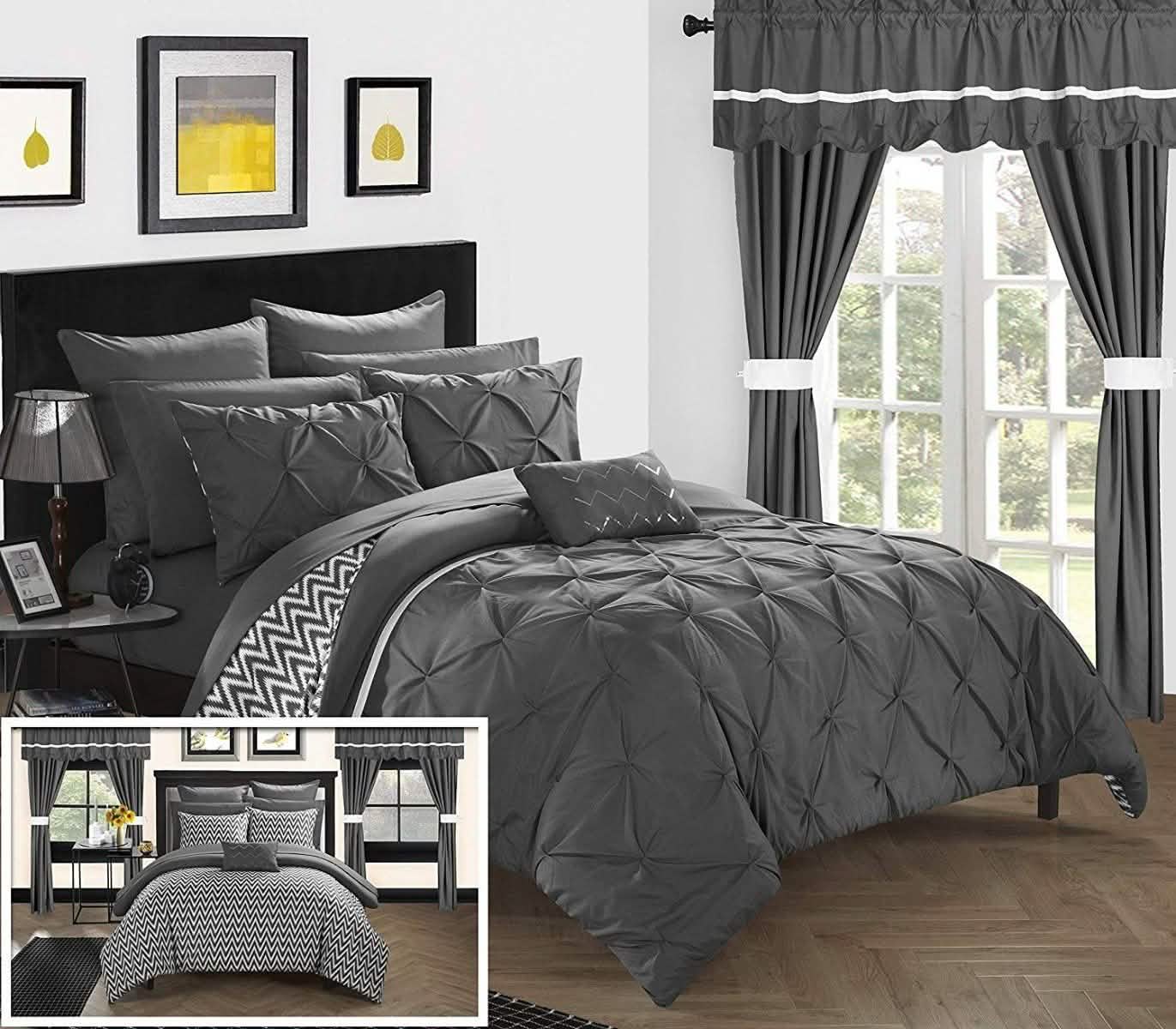 Ensemble de lit complet réversible 20 pièces Knoxville