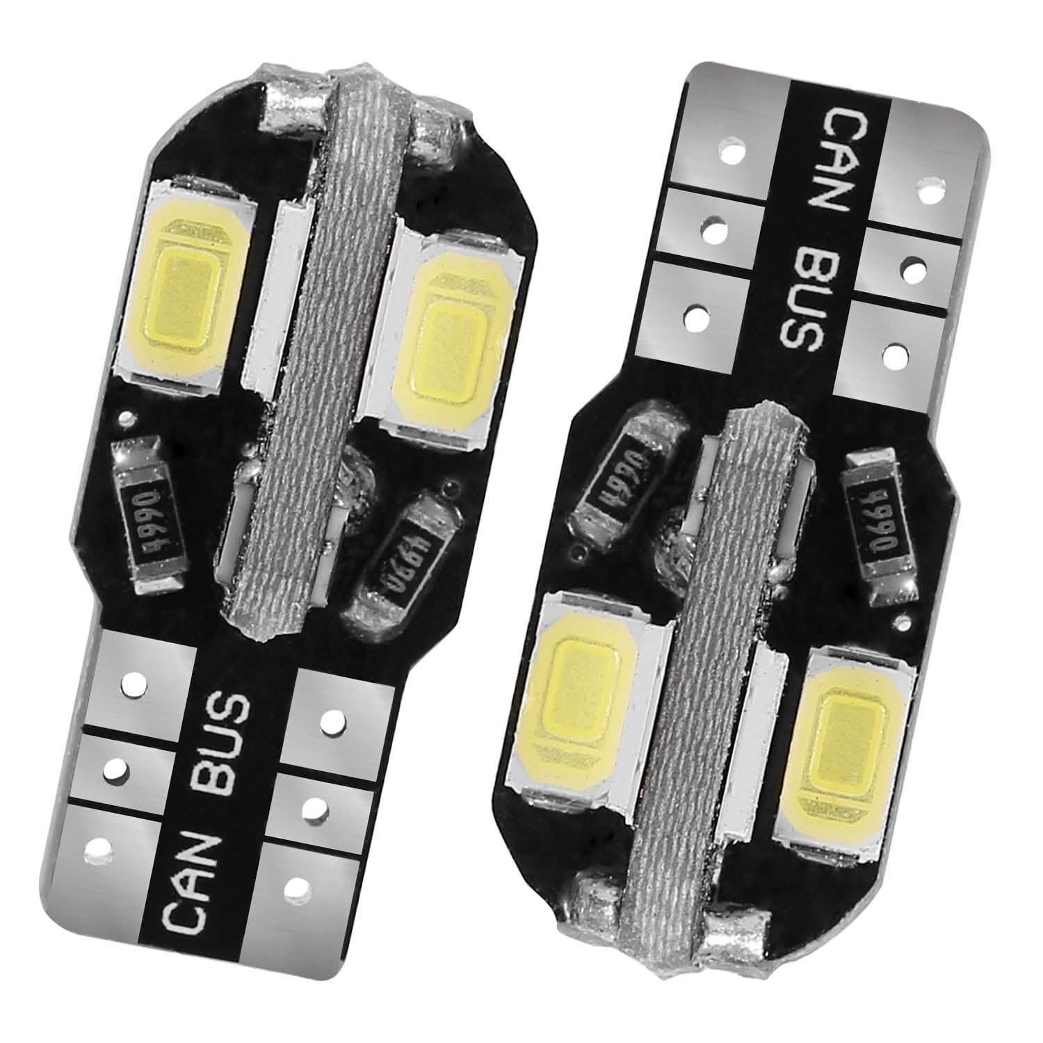 20-Piece: T10 SMD5730 LED Light Bulbs