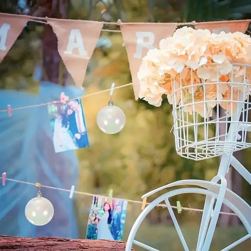 20 pièces : Boules ornementales irisées transparentes en plastique pour l'artisanat