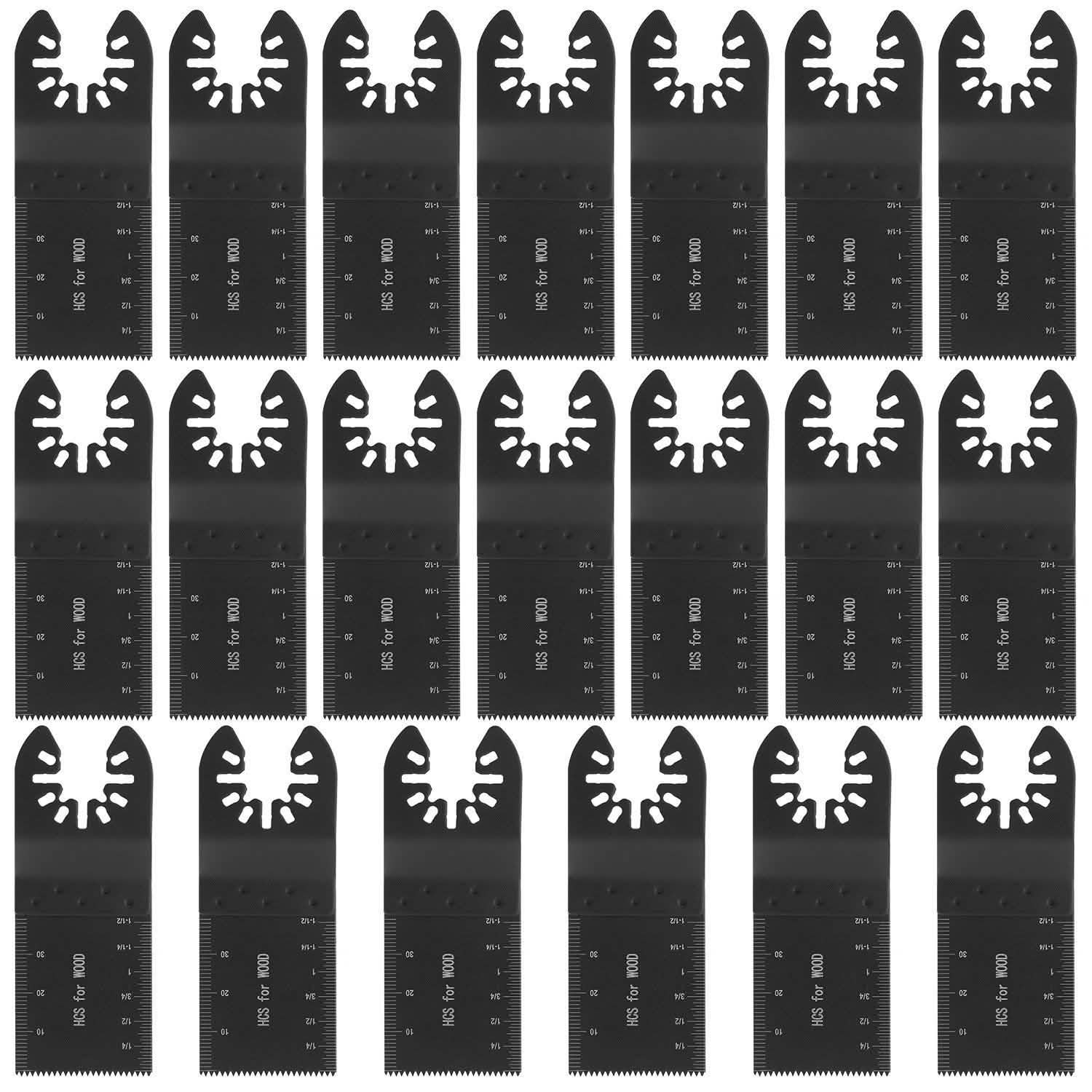 20-Pieces Set: Saw Blade Metal Oscillating Multitool Cutter Fit
