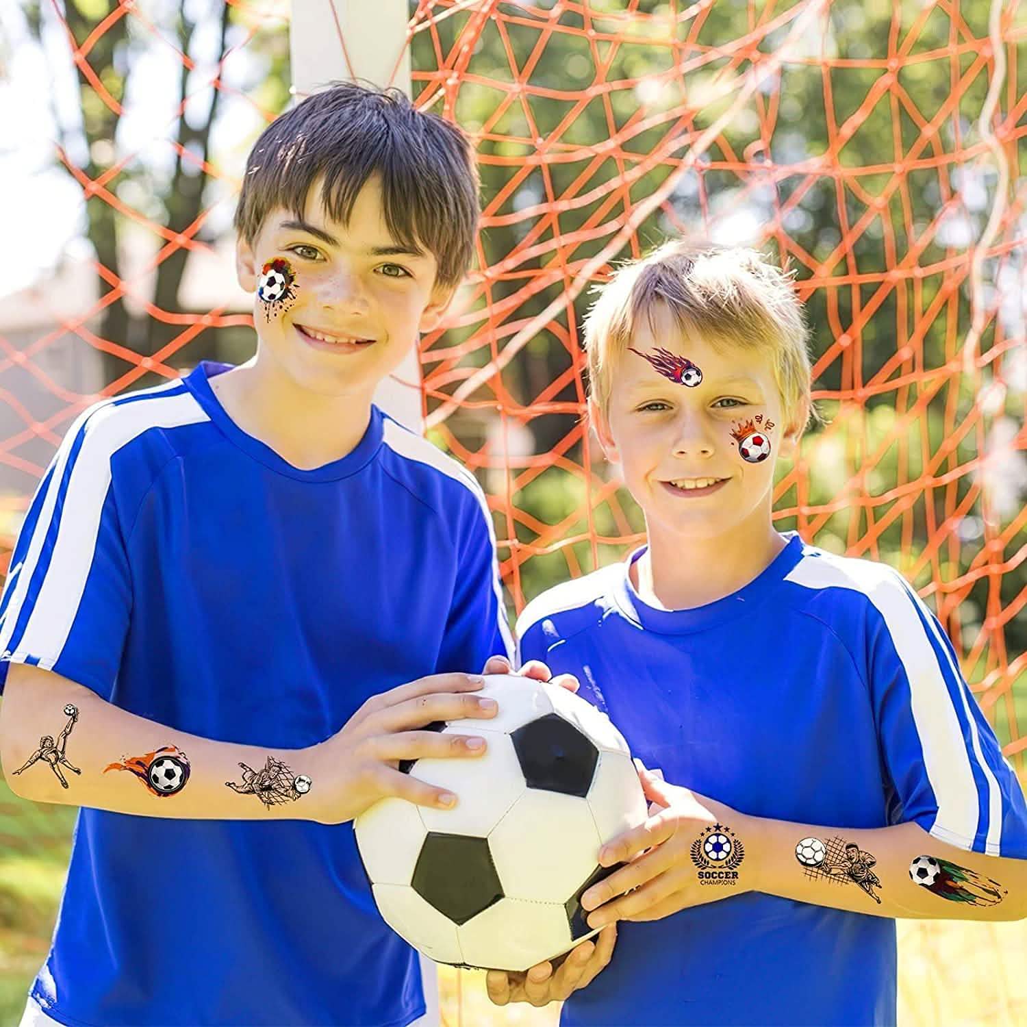 Lot de 20 autocollants de visage de football de la Coupe du Monde de Football 2022
