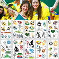 Lot de 20 autocollants de visage de football de la Coupe du Monde de Football 2022