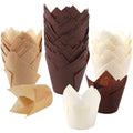 200 pièces : caissettes de cuisson pour cupcakes motif tulipe