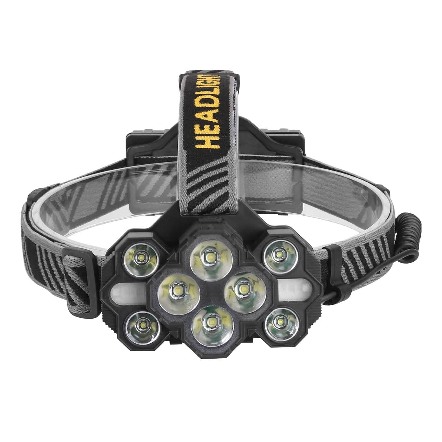 20000LM LED Headlamp 8 Lighting Modes Rechargeable