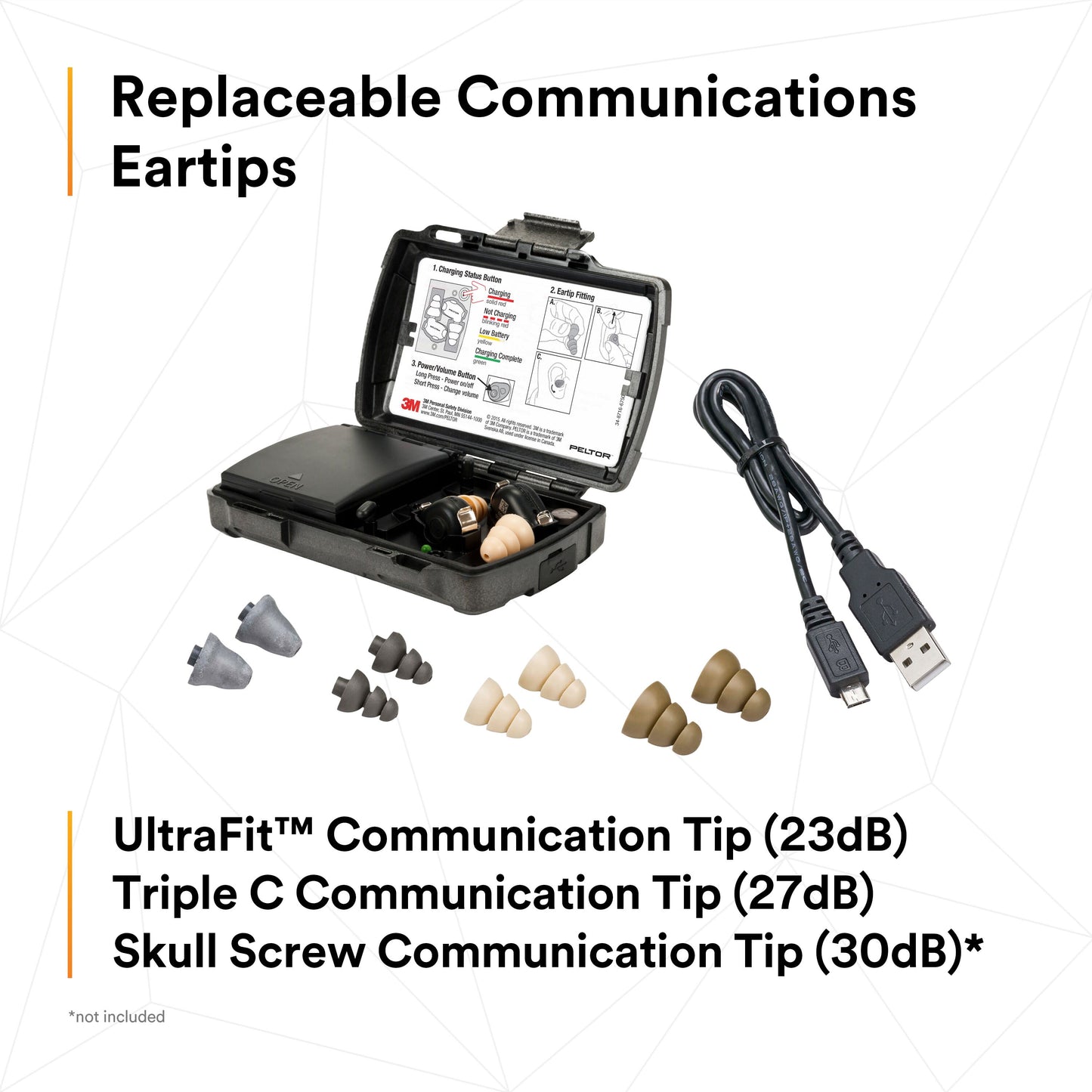 Peltor TEP-100 - Peltor Hearing Protection Tactical Earbuds