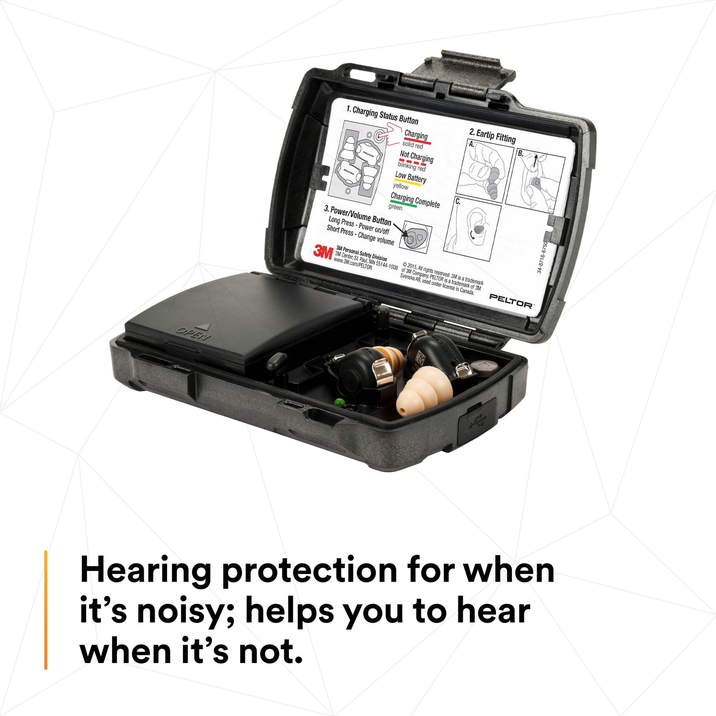 Peltor TEP-100 - Peltor Hearing Protection Tactical Earbuds