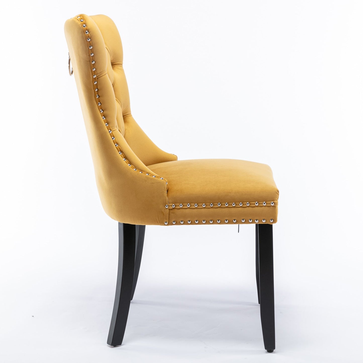 Nikki Collection Modern Velvet Upholstered Dining Chair Set