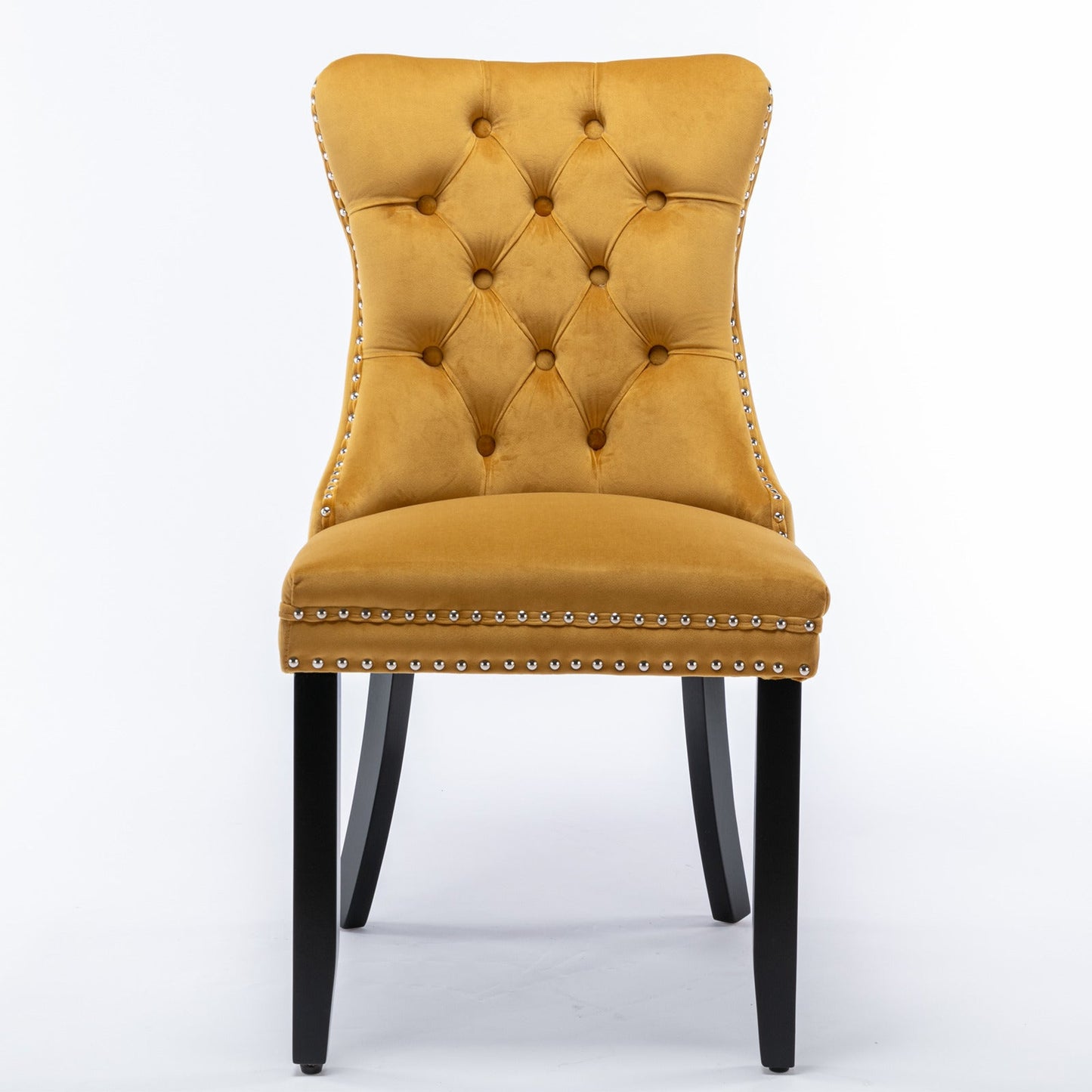 Nikki Collection Modern Velvet Upholstered Dining Chair Set
