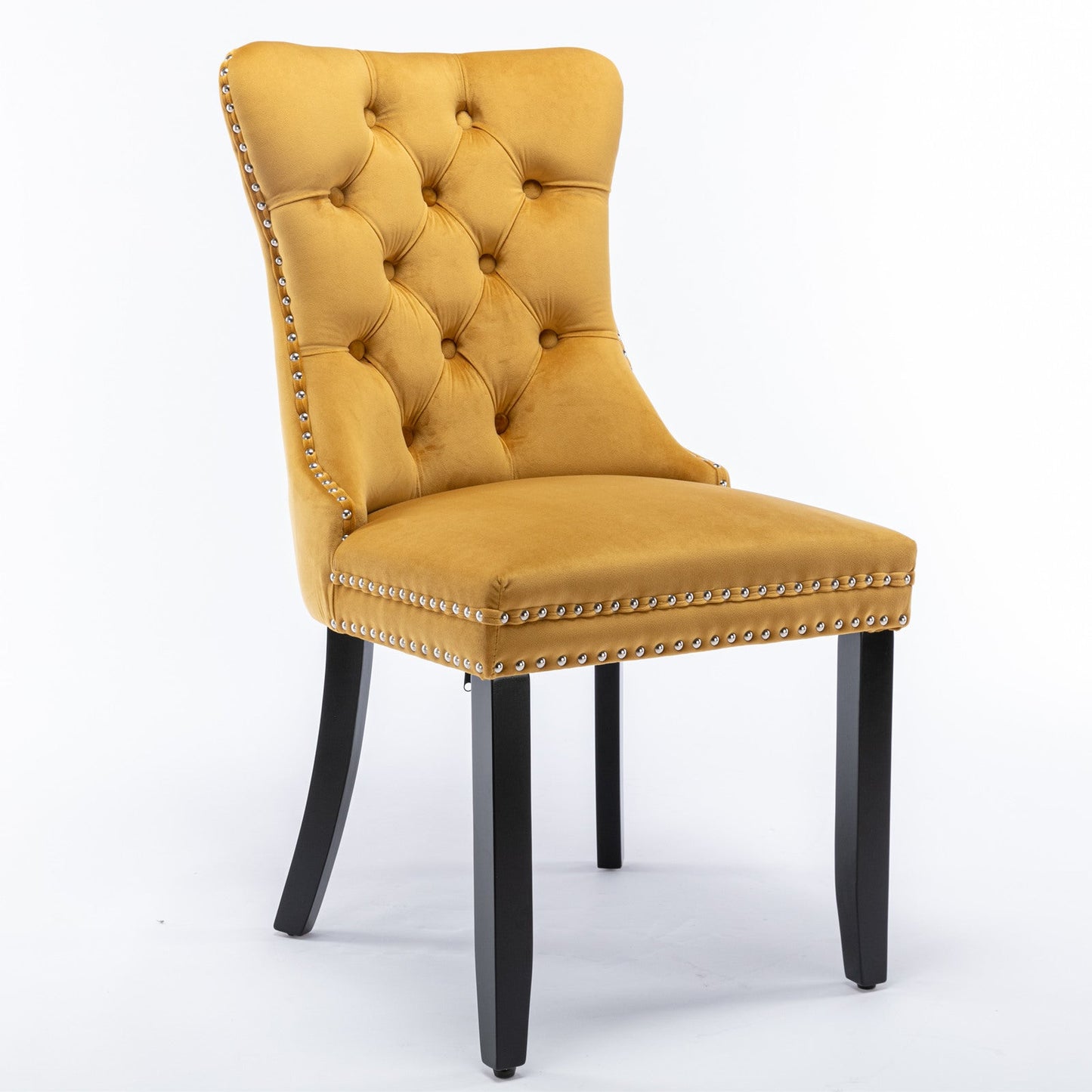 Nikki Collection Modern Velvet Upholstered Dining Chair Set