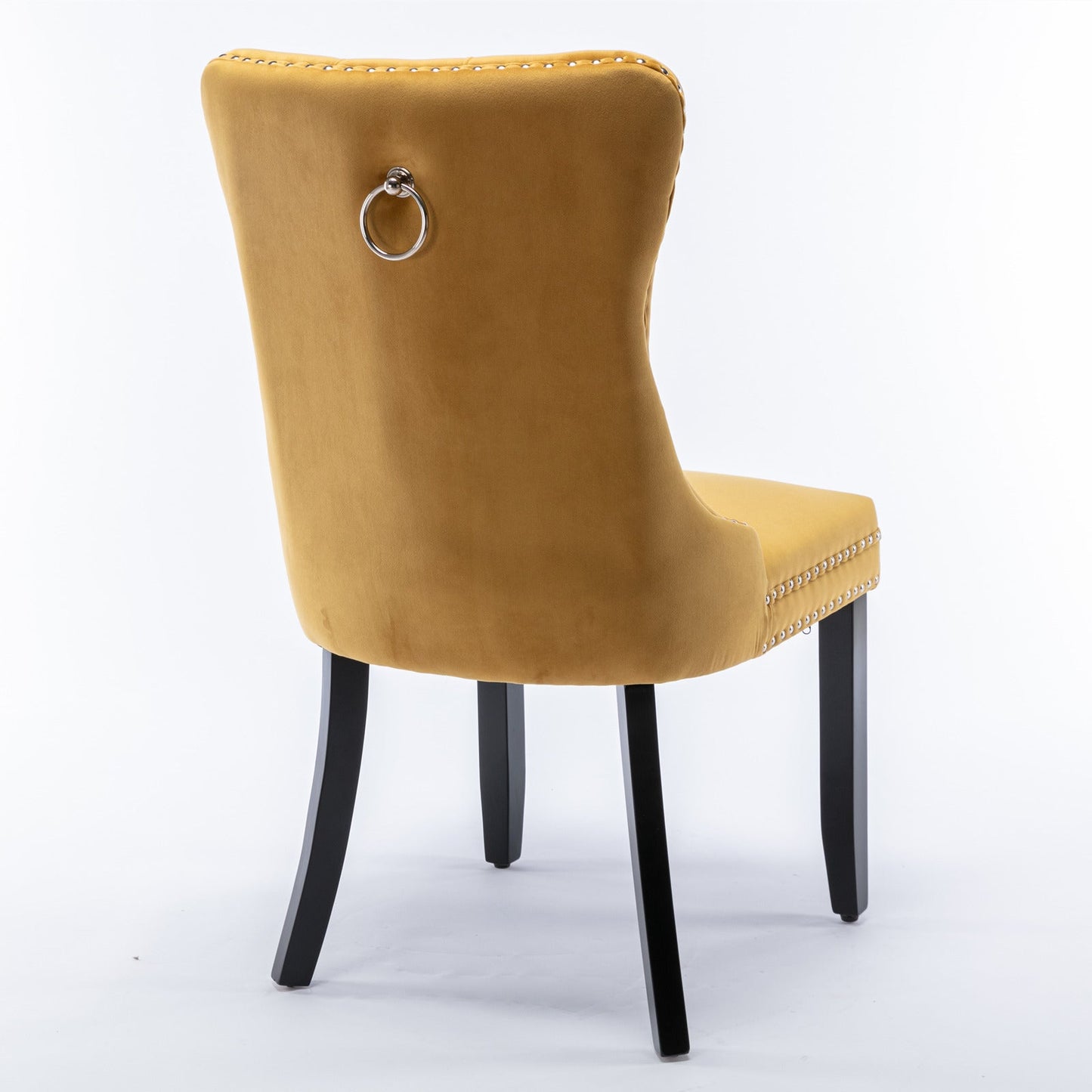 Nikki Collection Modern Velvet Upholstered Dining Chair Set