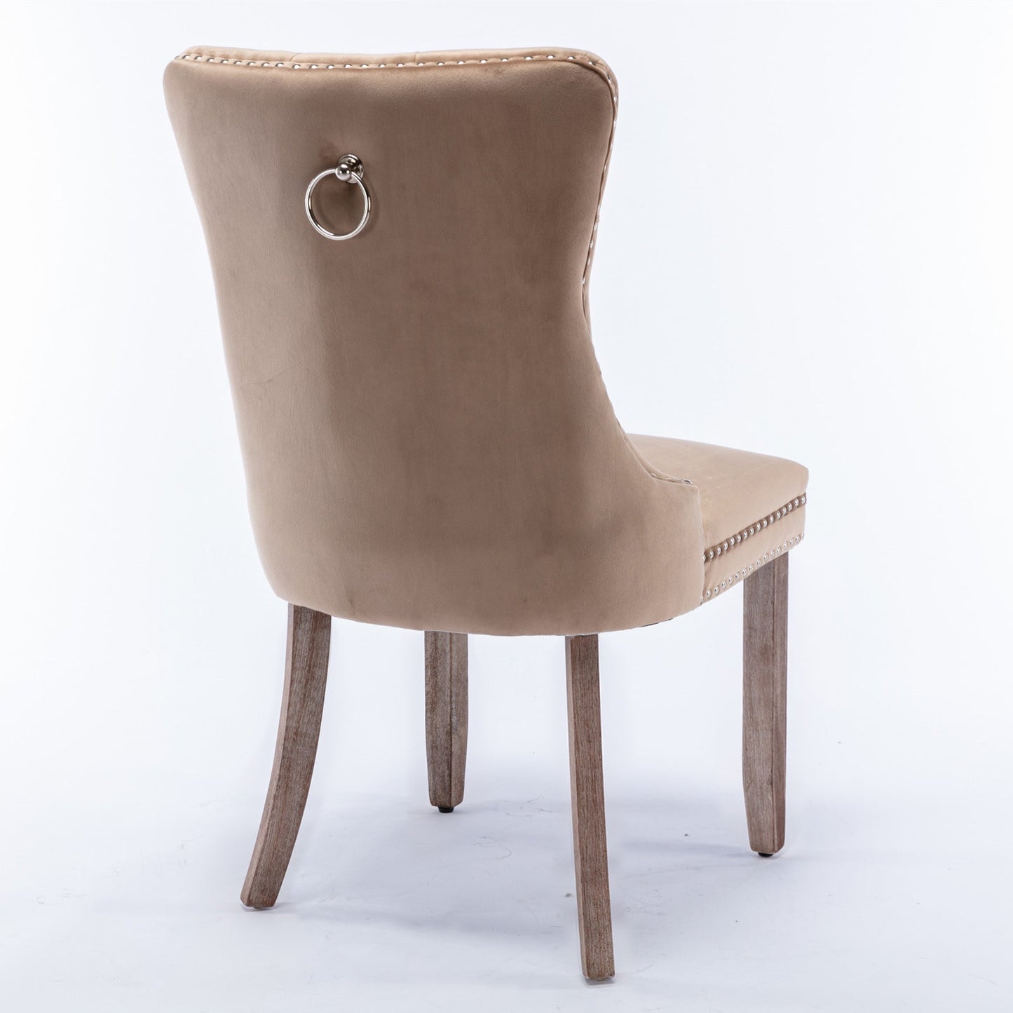 Nikki Collection Velvet Upholstered Dining Chair Set