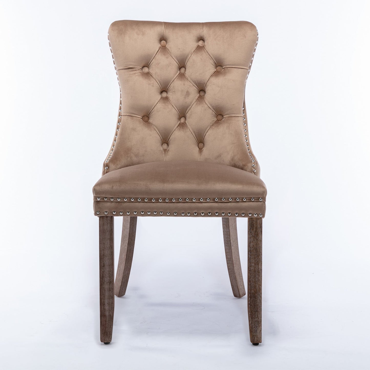 Nikki Collection Velvet Upholstered Dining Chair Set