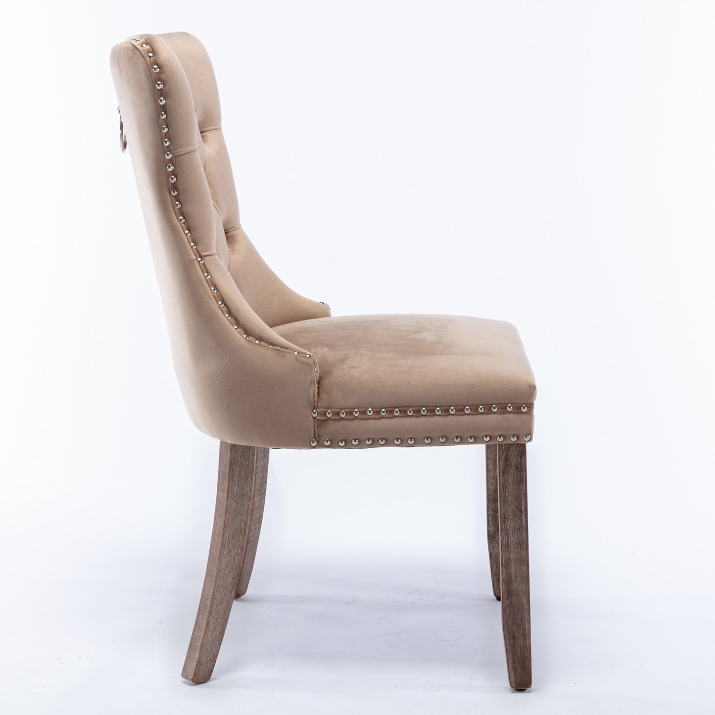 Nikki Collection Velvet Upholstered Dining Chair Set