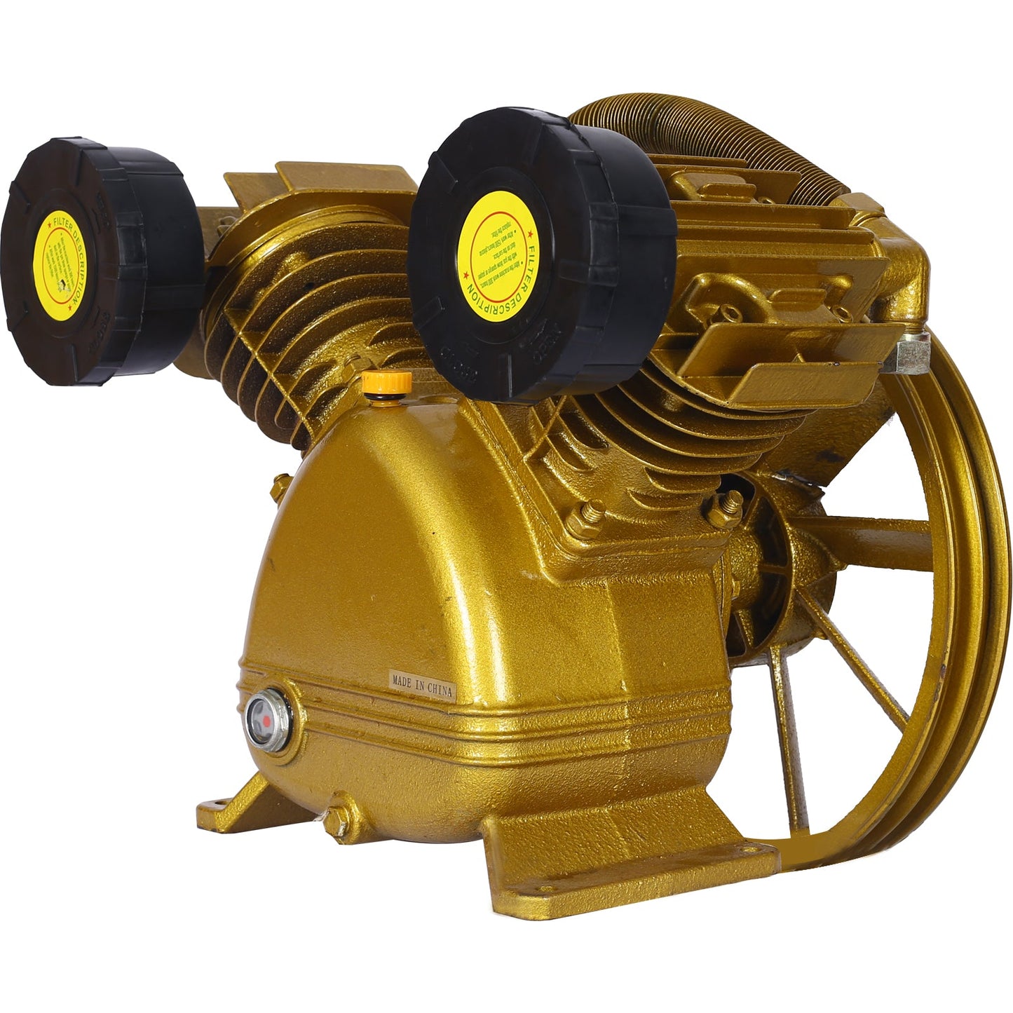 5.5HP Air Compressor Pump Head 21CFM, 115 PSI V-Type Dual-Cylinder