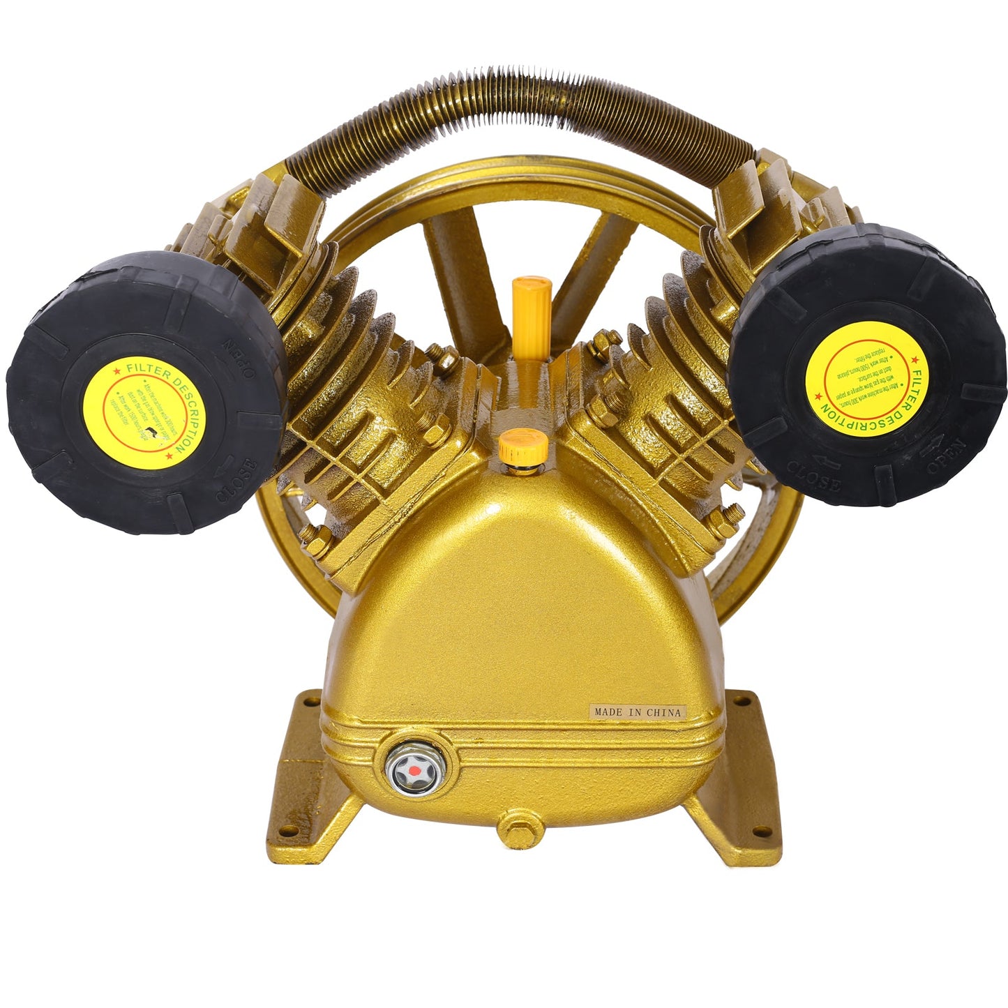 5.5HP Air Compressor Pump Head 21CFM, 115 PSI V-Type Dual-Cylinder