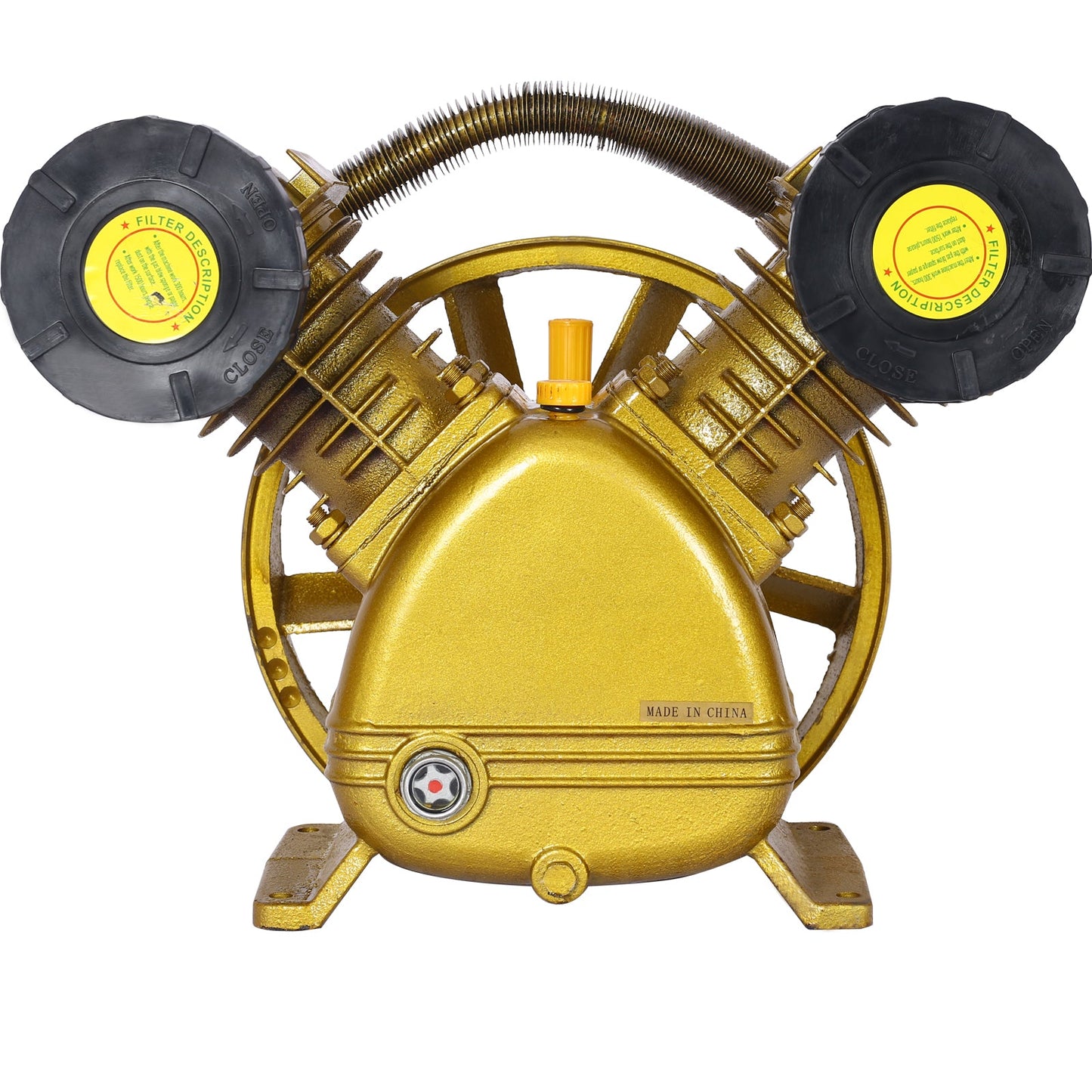 5.5HP Air Compressor Pump Head 21CFM, 115 PSI V-Type Dual-Cylinder