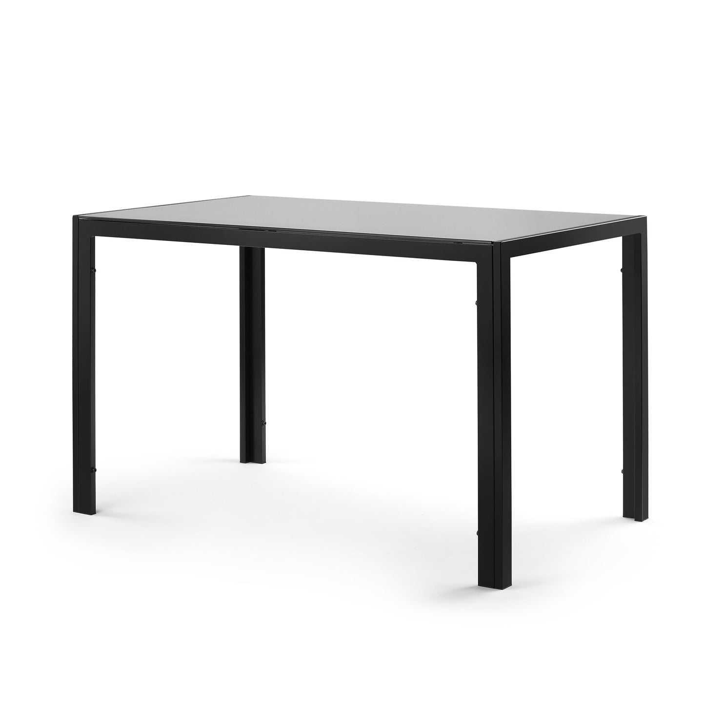 47.25 Inch 4-Seater Tempered Glass Dining Table