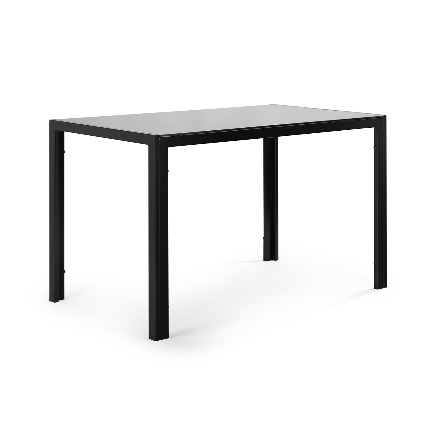 47.25 Inch 4-Seater Tempered Glass Dining Table