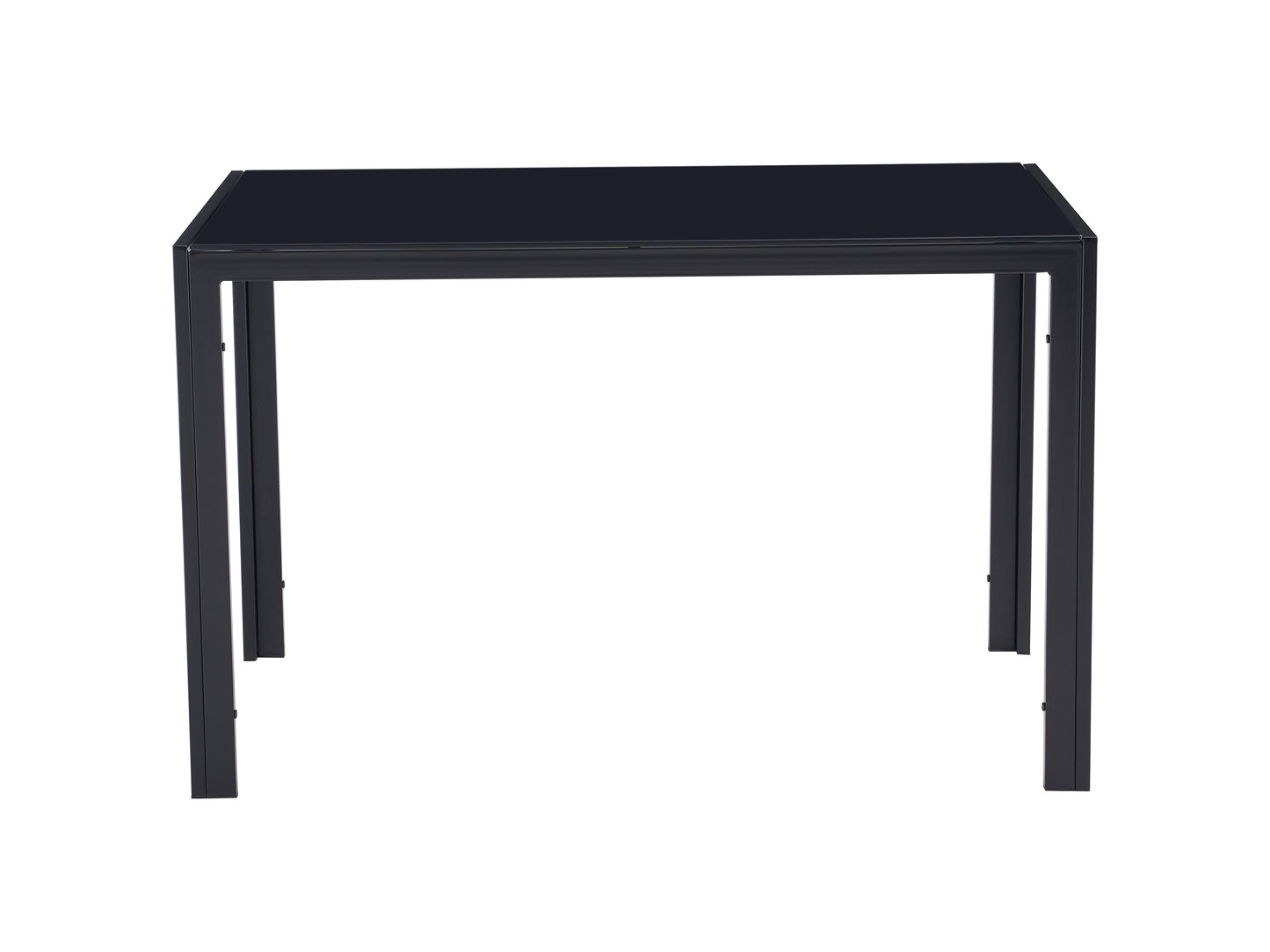 47.25 Inch 4-Seater Tempered Glass Dining Table