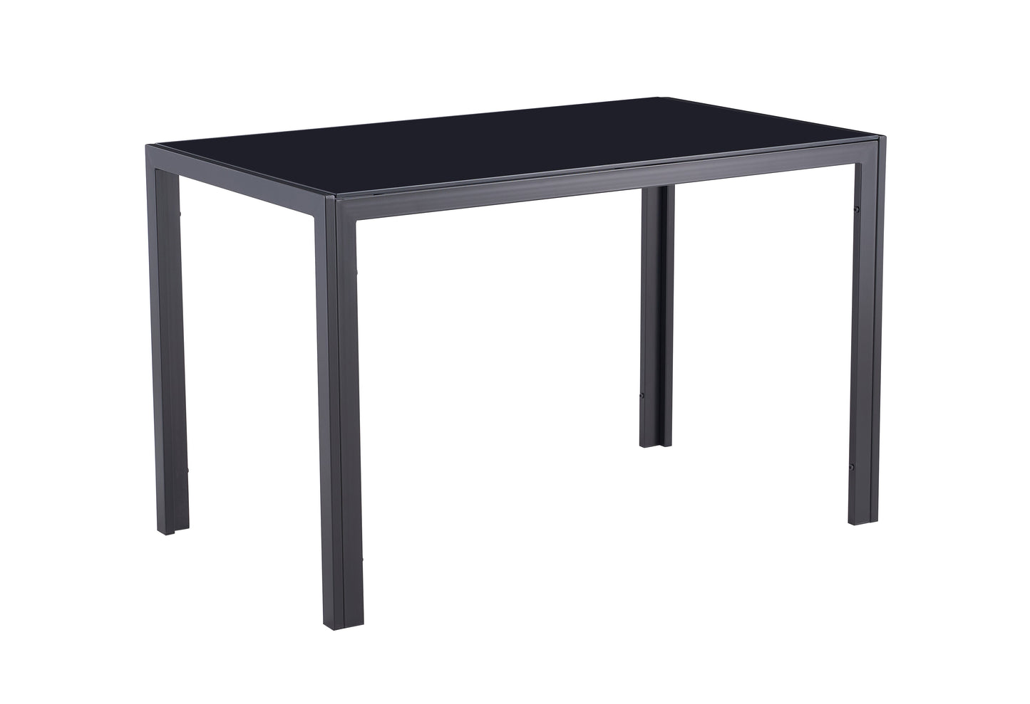 47.25 Inch 4-Seater Tempered Glass Dining Table
