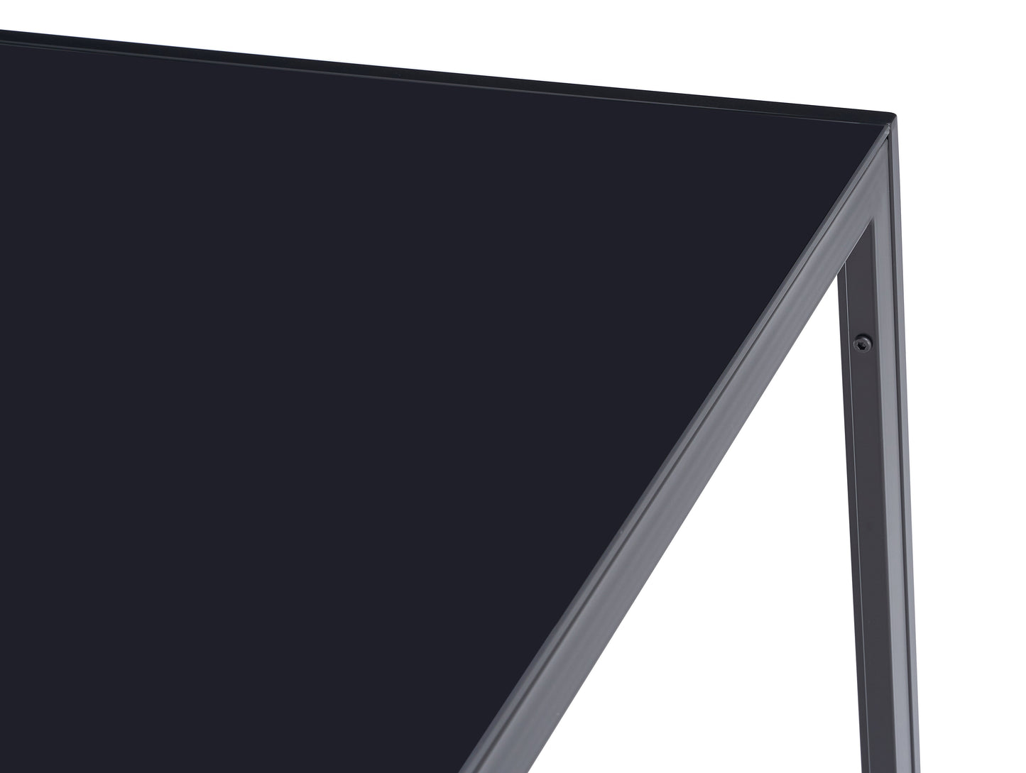 47.25 Inch 4-Seater Tempered Glass Dining Table