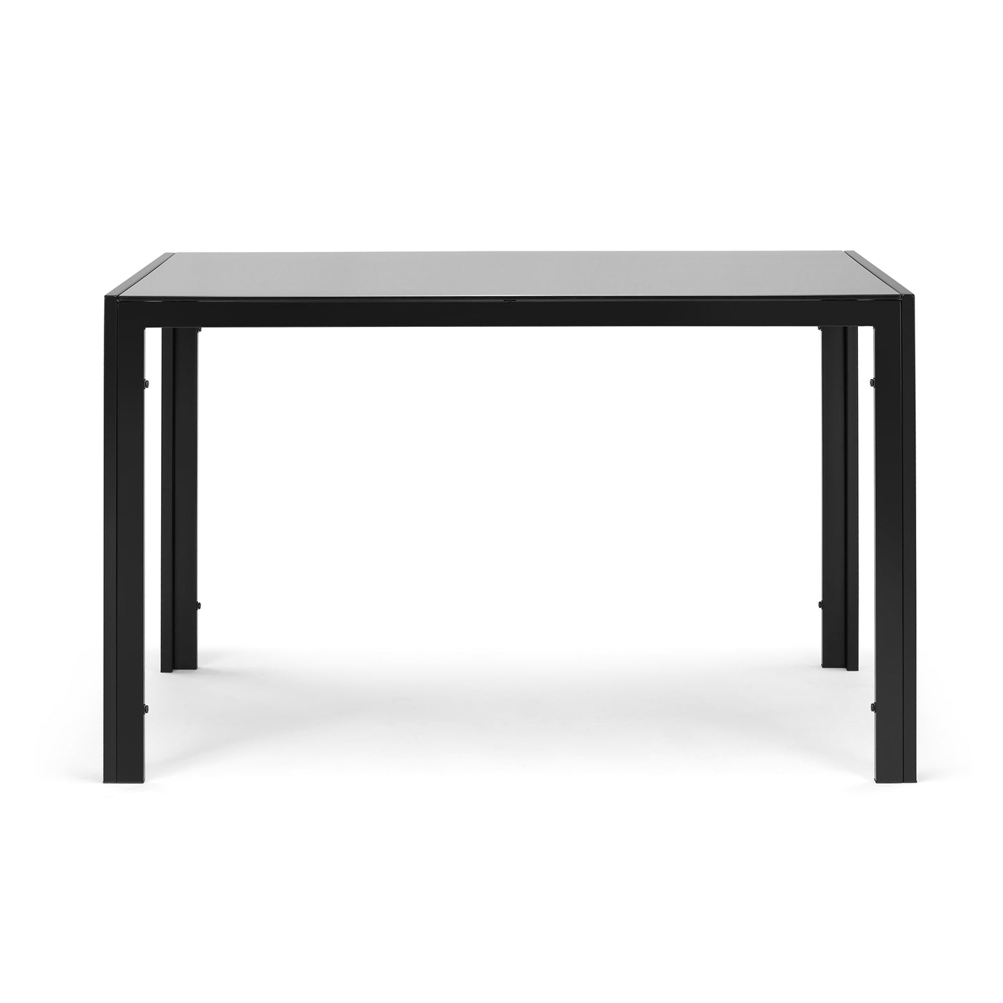 47.25 Inch 4-Seater Tempered Glass Dining Table