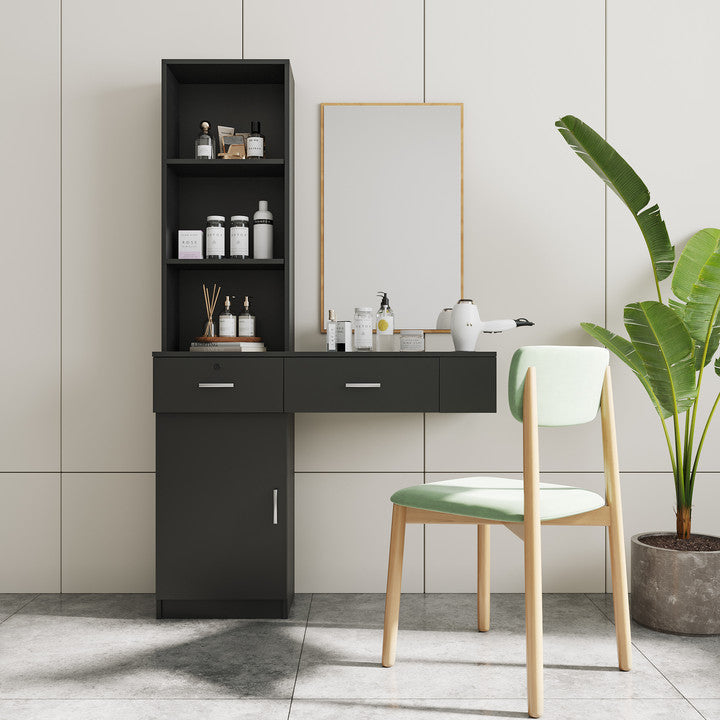 Black Modern Hair Desk
